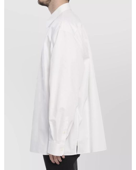 Loewe White Anagram Cotton Shirt for men