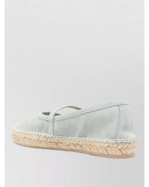 Woolrich Multicolor Suede Leather Ballet Espadrilles Round Toe