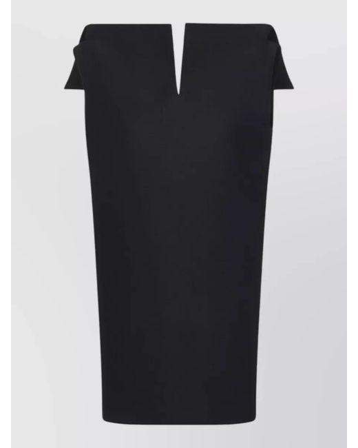 Balenciaga Black Silk-Blend Strapless Mini Dress