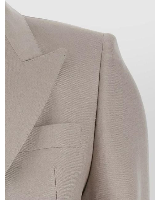 Tagliatore Gray Parigi Suit With Jacket And Linen Trousers For Suits