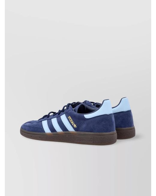 Adidas Originals Blue Leather Handball Spezial Low-Top Sneakers