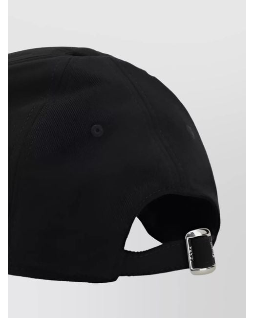 Fendi Black Cotton Baseball Cap for men