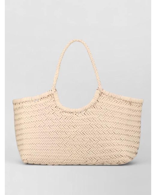 Dragon Diffusion Beach Bag Dual Handles Woven Design in Natural | Lyst