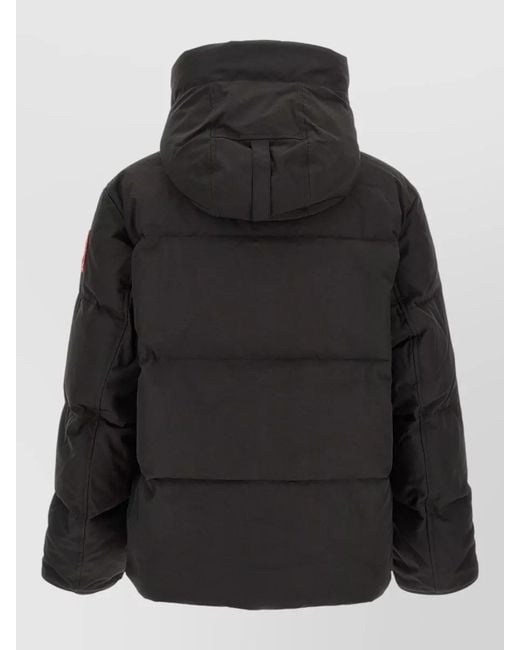 Canada Goose Black Seymour Hooded Parka Casual Fit Coat for men