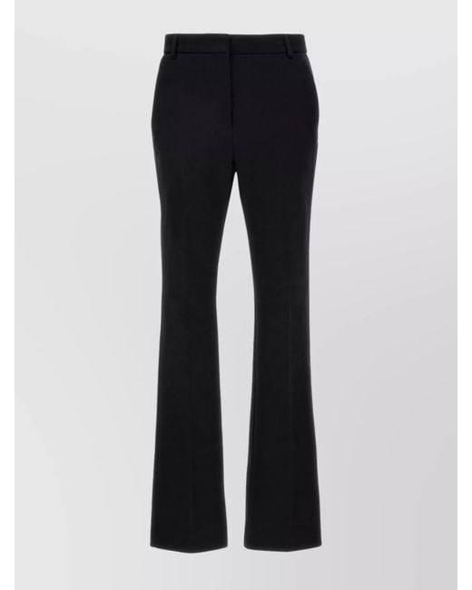 Sportmax Blue Cotton Tailored Trousers