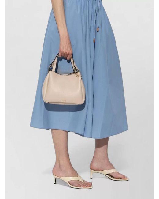 Furla Natural Mini Bag Adjustable Strap Top Handle