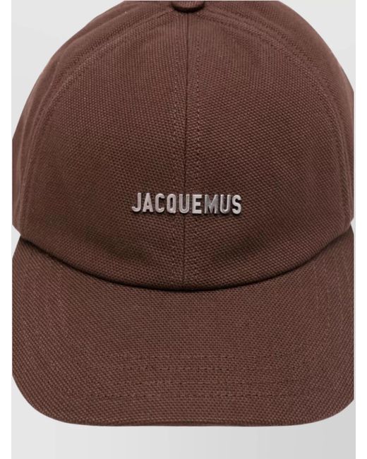 Jacquemus Brown Cotton Curved-Brim Adjustable Baseball Cap