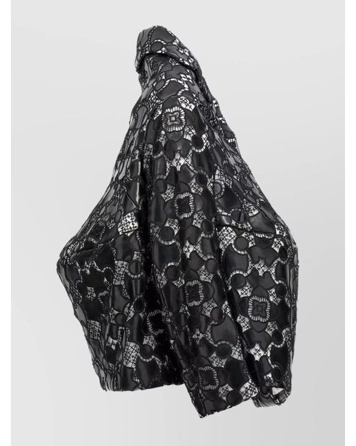Comme des Garçons Gray Lace Fitted Jacket