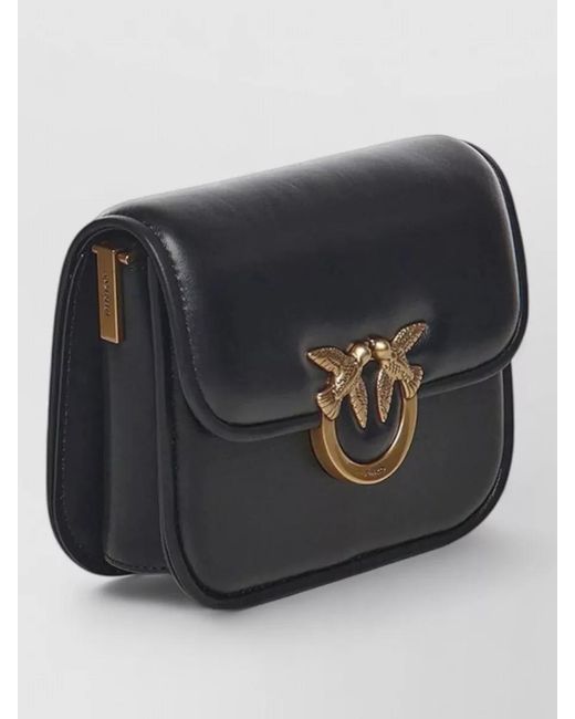 Pinko Black Shoulder Bag Tone Hardware Adjustable Strap