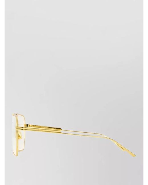 Bottega Veneta Natural Bv1012S Metal Pilot Sunglasses for men