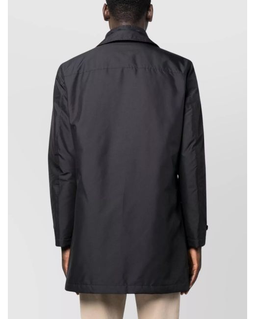 Fay Blue Single Breasted Coat for men