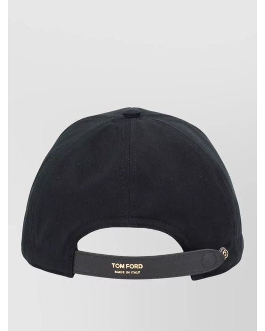 Tom Ford Blue Cotton Baseball Cap for men