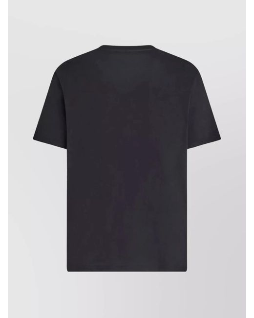 Etro Blue Embroidered Cotton Short-Sleeve T-Shirt
