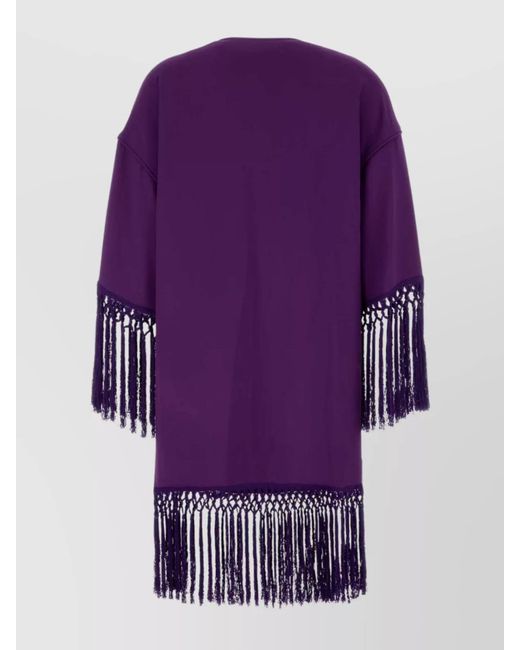 Valentino Garavani Purple Silk Mini Dress
