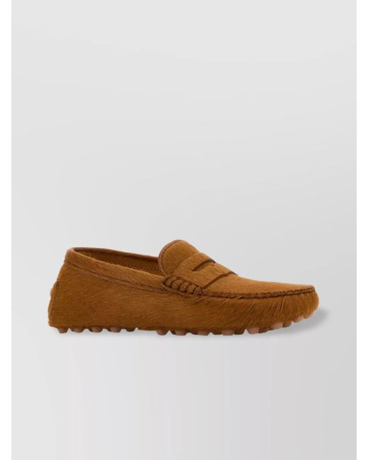 Tod's Brown Leather Loafers