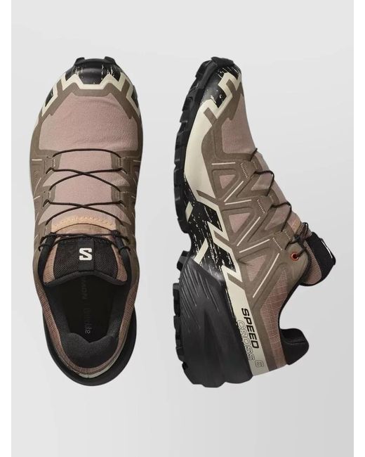 Salomon Multicolor Mesh Lace Sneakers Pull Tab Outsole