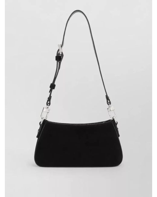 Vivienne Westwood White Tesha Suede Shoulder Bag With Adjustable Strap