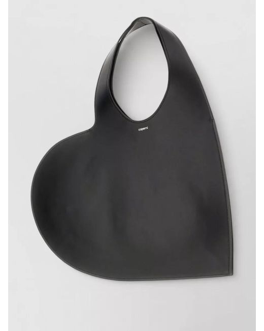 Coperni Black Heart Medium Leather Shoulder Bag