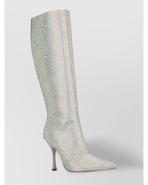 Liu Jo White Heeled Ankle Boots