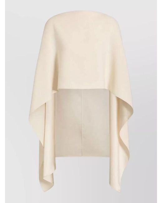 Alberta Ferretti Natural Nude Chiffon Stole