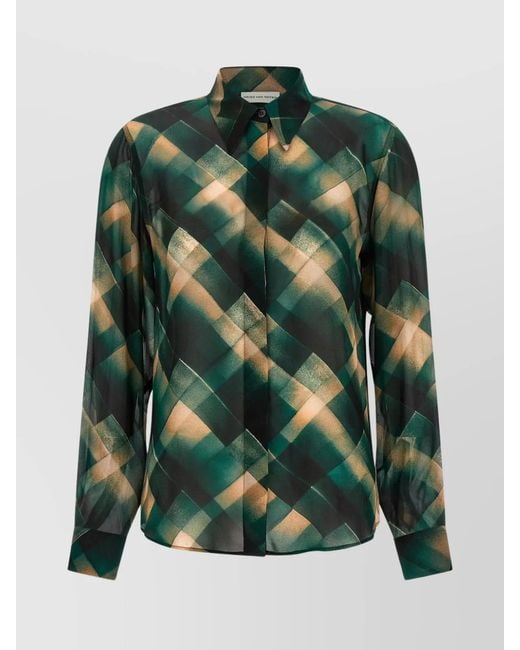 Dries Van Noten Green Chowy Shirt