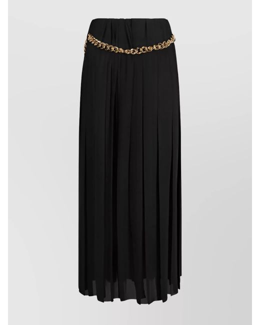 Balenciaga Black High-Rise Pleated Ankle-Length Skirt