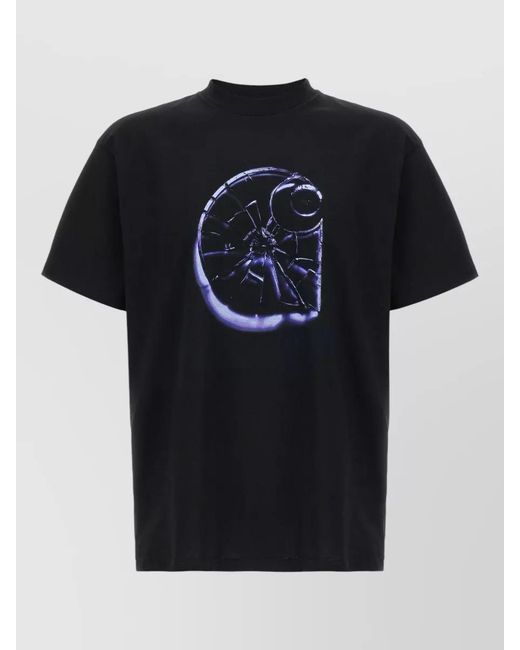 Carhartt Black Shattered Logo Crew Neck Graphic T Shirt for men