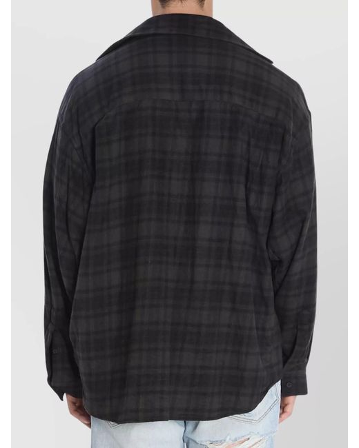 Balenciaga Black Cotton Poplin Oversized Layered-Effect Shirt for men
