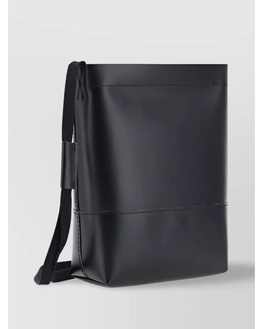Marni Black Logo-Print Shoulder Bag for men