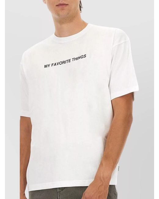 Aspesi White Cotton Printed T-Shirt for men