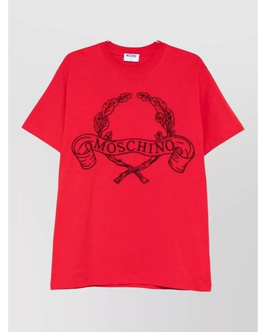 Moschino Red Short-Sleeve T-Shirt for men