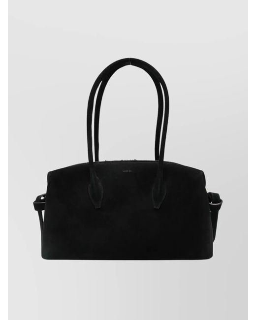 Yuzefi Black Leather Shoulder Bag