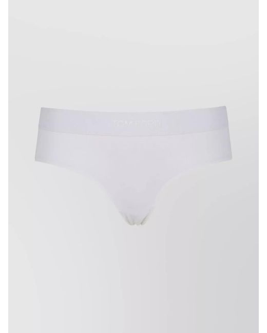 Tom Ford White Modal Boy Shorts