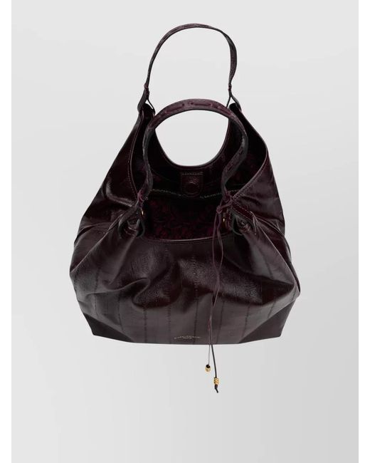 Gianni Chiarini Brown Leather Shoulder Tote Bag Large Capacity