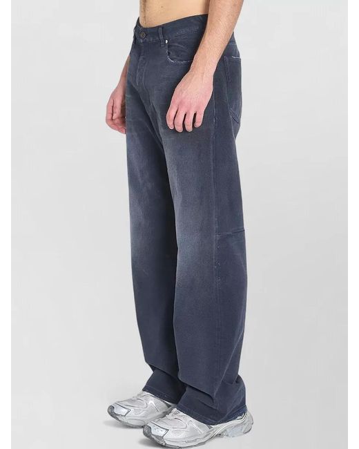 Balenciaga Blue Denim Regular-Fit Baggy Jeans for men