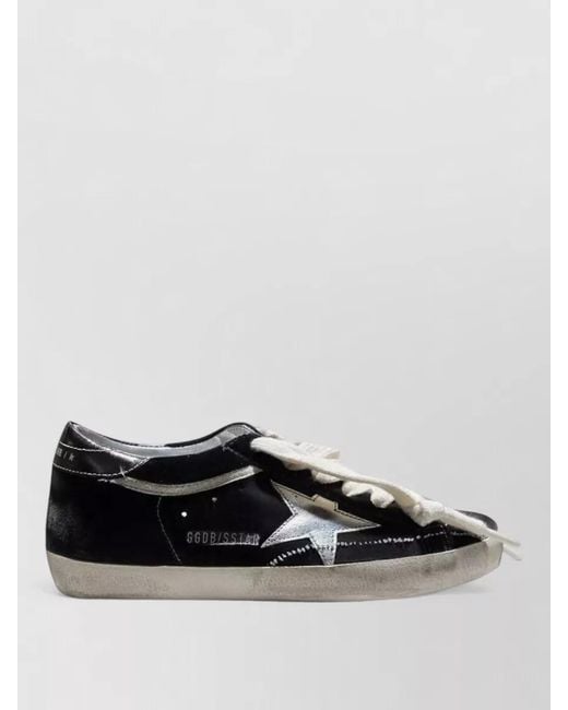 Golden Goose Deluxe Brand Multicolor Super Star Velvet Low Top Laminated Heel