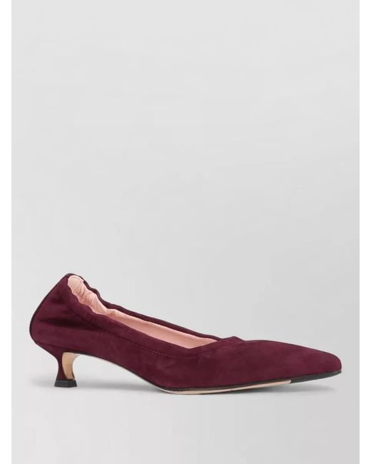 LA ROSE Pink Ballerina Shoes Kitten Heel Pointed Toe