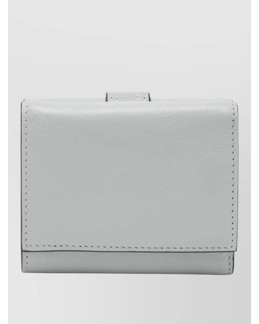 Chloé Gray Leather Cardholder