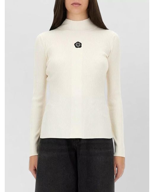 KENZO White Embroidered Sweatshirt