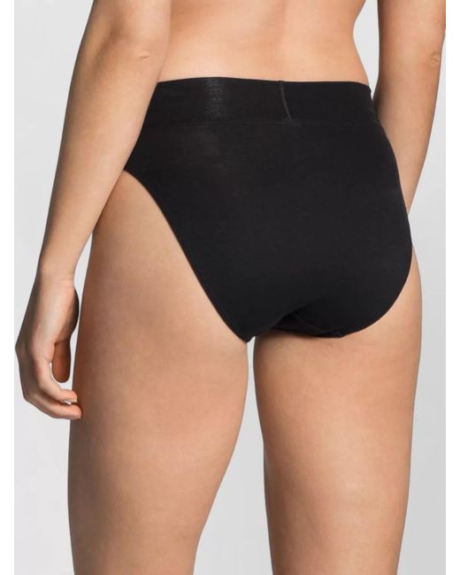 Calida Black High Waist Seamless Underwear Brief