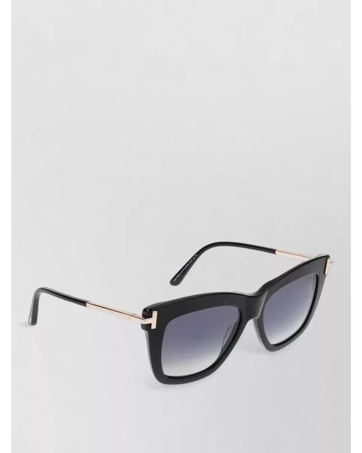 Tom Ford Metallic Sunglasses Cat Eye Polarized Gradient Ft0822