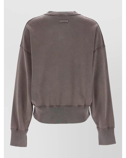 Jean Paul Gaultier Gray Embroidered Cotton Jumper