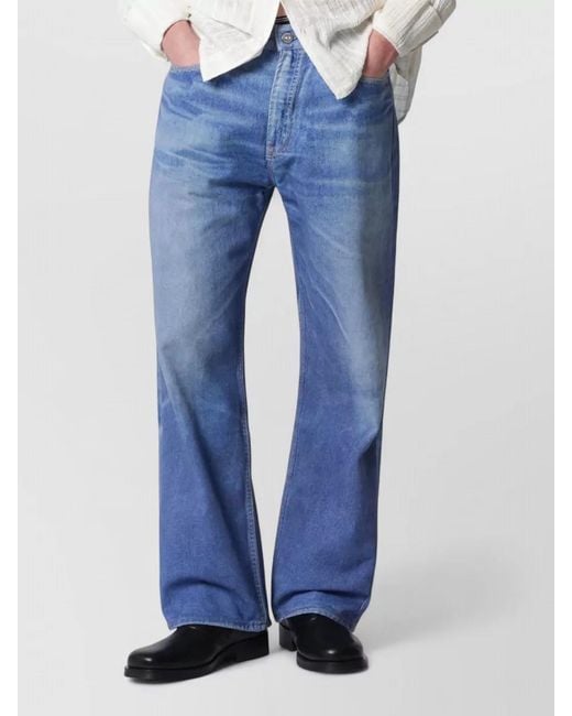 Our Legacy Blue Wide Leg Denim Jeans Belt Loops for men