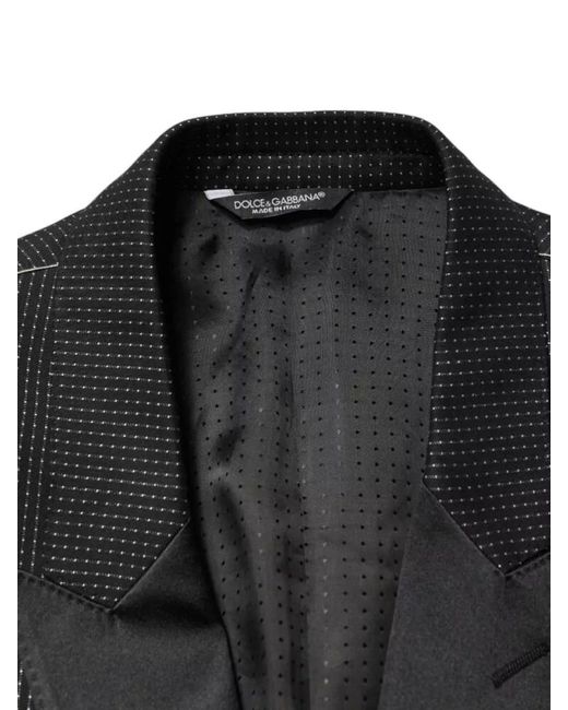 Dolce & Gabbana Black Fantasy Single Breasted Jacket Blazer for men