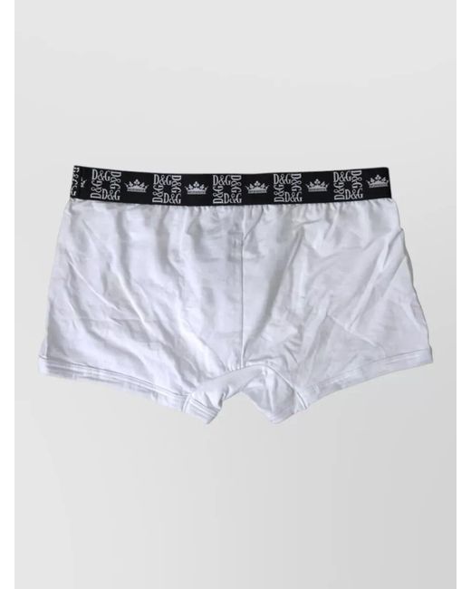 Dolce & Gabbana Metallic Stretch Cotton Boxer Briefs