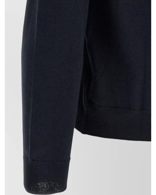 Zanone Blue Giro Crew Neck Long Sleeve Sweater for men