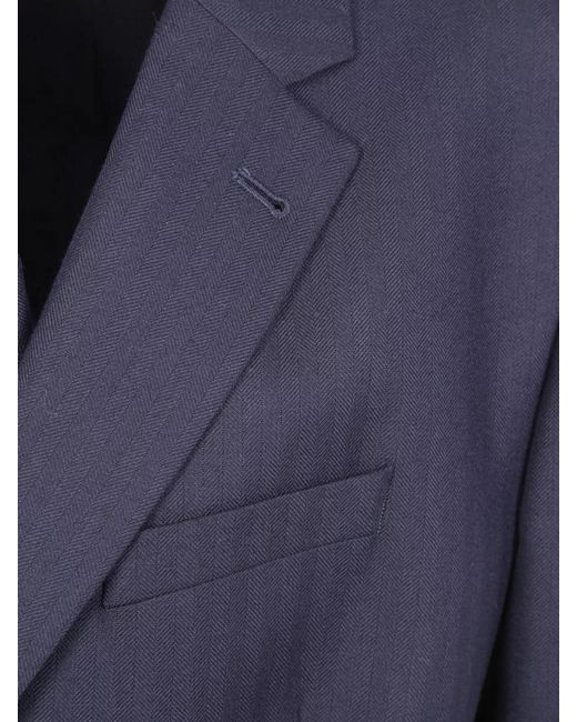 Dries Van Noten Blue Wool Blazer