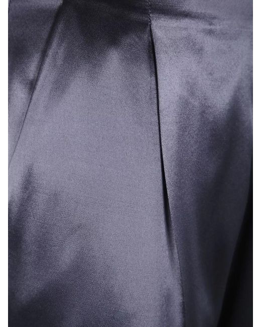 Alberta Ferretti Blue Wide-Leg Trousers
