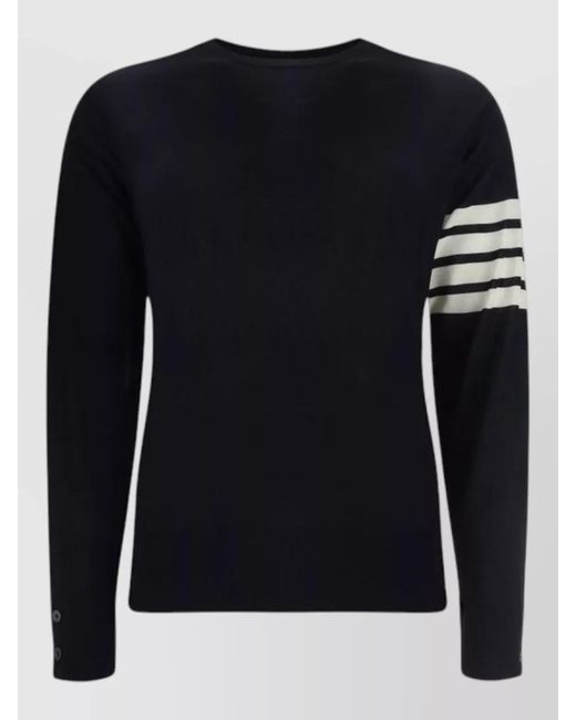 Thom Browne Blue Wool Sweater for men