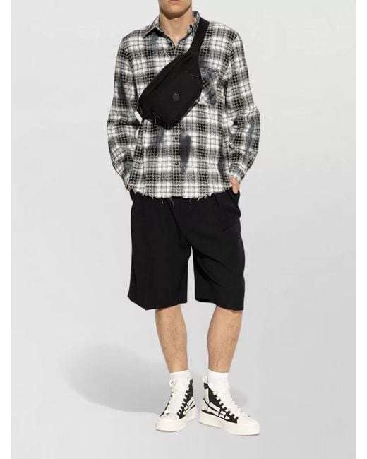 Amiri White Leather Hi-Top Sneakers for men